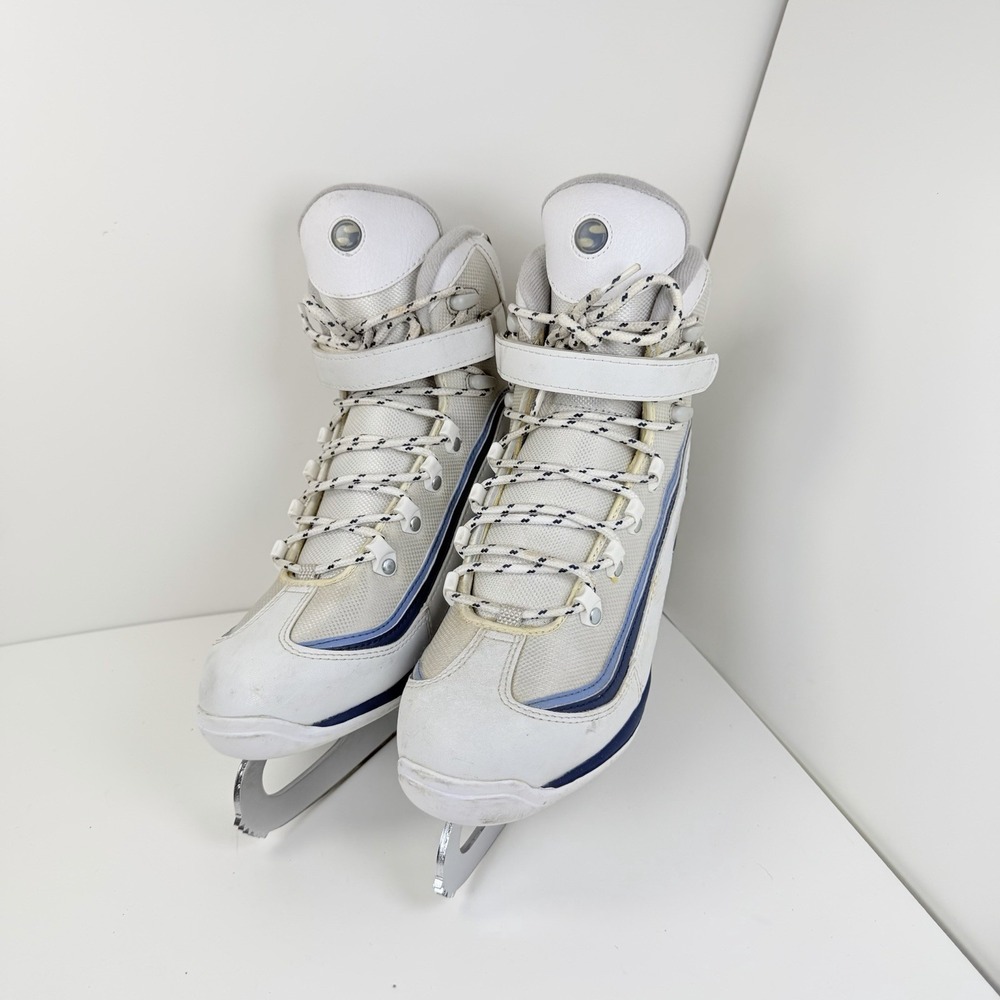 Jackson Softec Ice Skates Women's Size 8 White Blue Figure Recreational - Picture 8 of 16